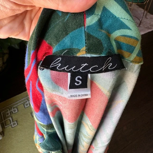 Hutch * Tropical Floral Print Maxi Dress * SZ S - Picture 5 of 5